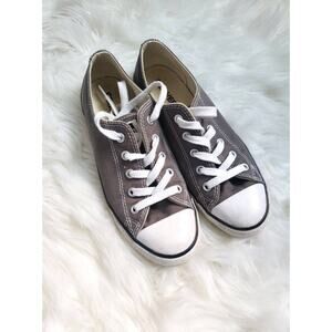 Converse Olive Green Sneakers - Big Girls Size 6 - Gently Used